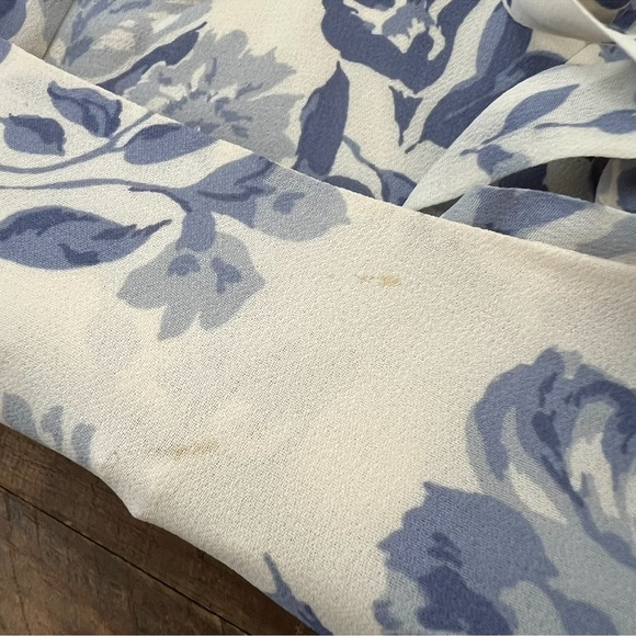 Reformation Annabell Bow-Detailed Floral Print Georgette Mini Dress in Lucerne - Picture 8 of 10